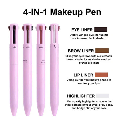 4 in 1 Makeup Pen - Waterproof & Long Lasting